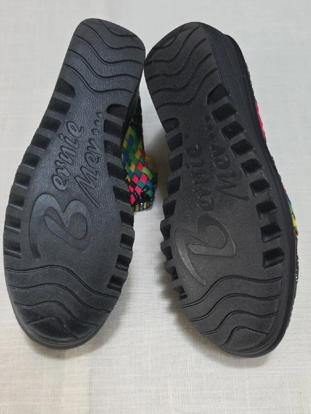 Bernie Mev Multicolor Woven Mary Jane Flats - Women